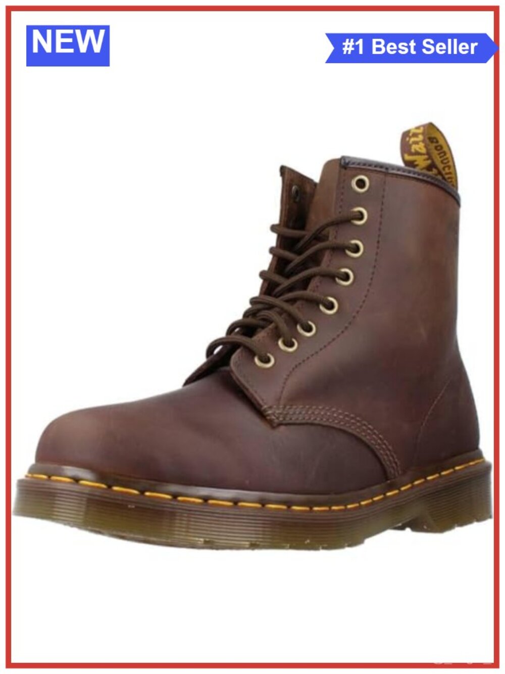 Dr. Martens 1460 Leather 8 Eye Boot Combat Ankle Boot